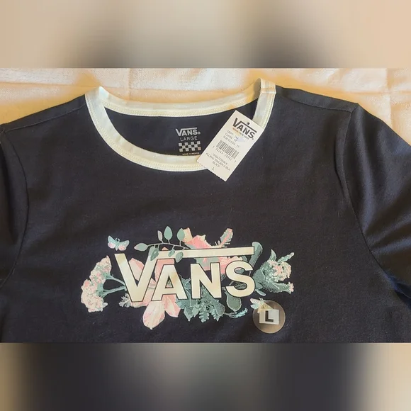 NWT VANS black Girls' shirt, size large - Picture 6 of 6